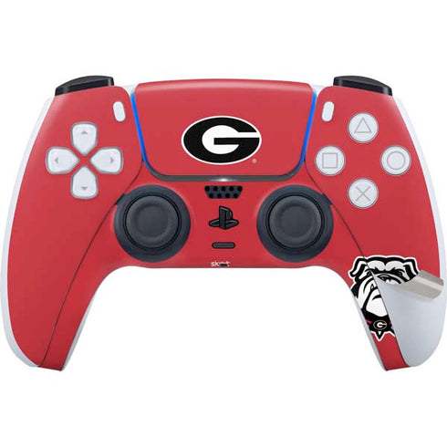 University of Georgia Logo Red PS5 Pro Bundle Skin